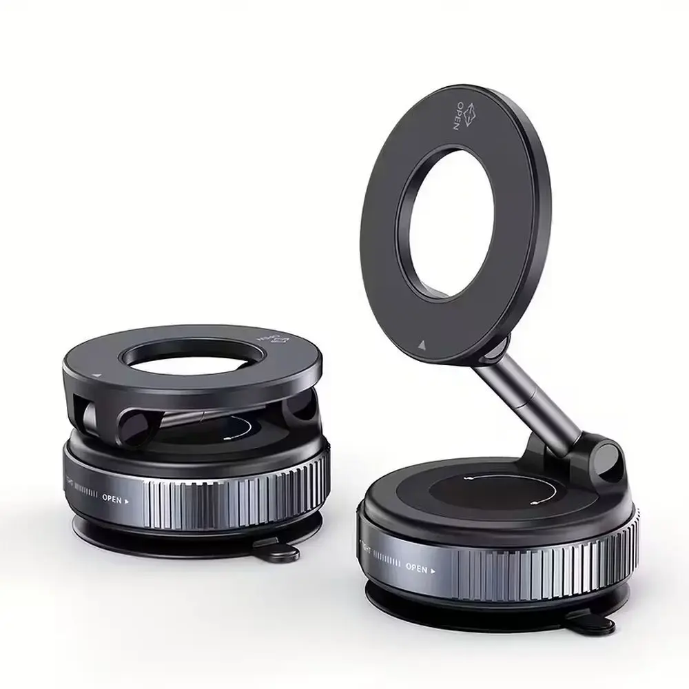 Car holder for mobile phone with suction compatible with MagSafe K007 black