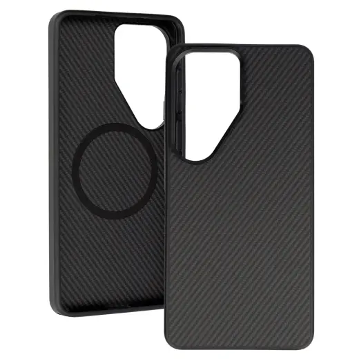 Liavec Carbon Core telefono dėklas Samsung Galaxy S26 Ultra (S948) juodas
