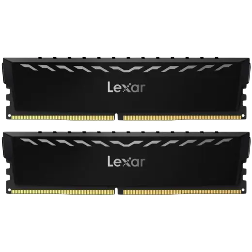 Lexar 2x8GB THOR DDR4 3600 UDIMM XMP Memory with Black heatsink. Dual pack