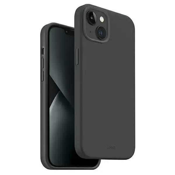 UNIQ etui Lino Hue iPhone 14 6,1" Magclick Charging szary|charcoal grey