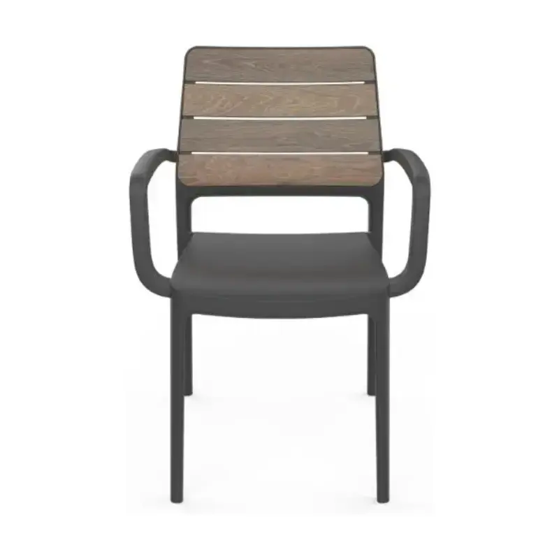 Dārza kŗesls Deco Porto Armchair valrieksts/pelēks