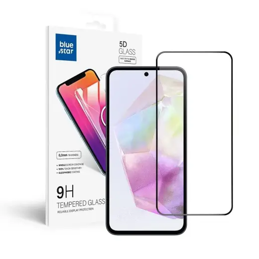 Blue Star 5D tempered glass for phone Samsung Galaxy A35 5G (A356) with applicator