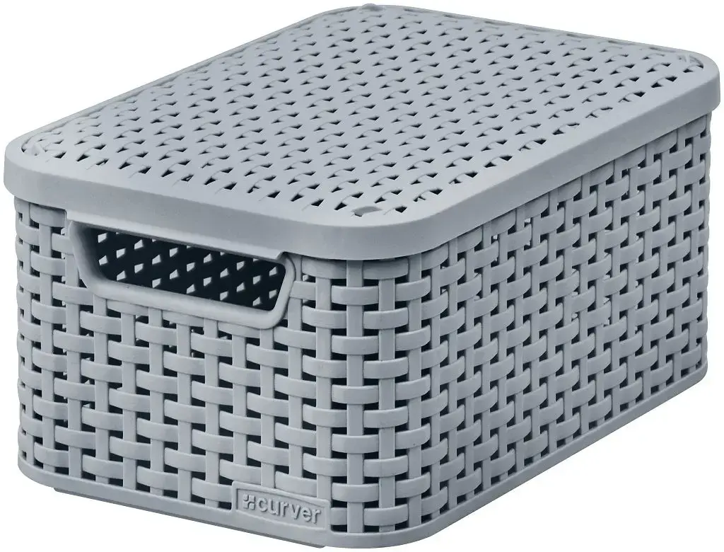 Kaanega karp Style S 29,1x19,8x14,2cm helehall