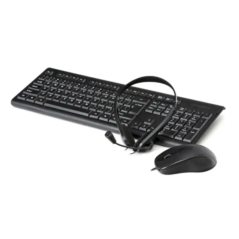 Fiesta  4 in 1 office set mouse | headset | keyboard | mouse pad
