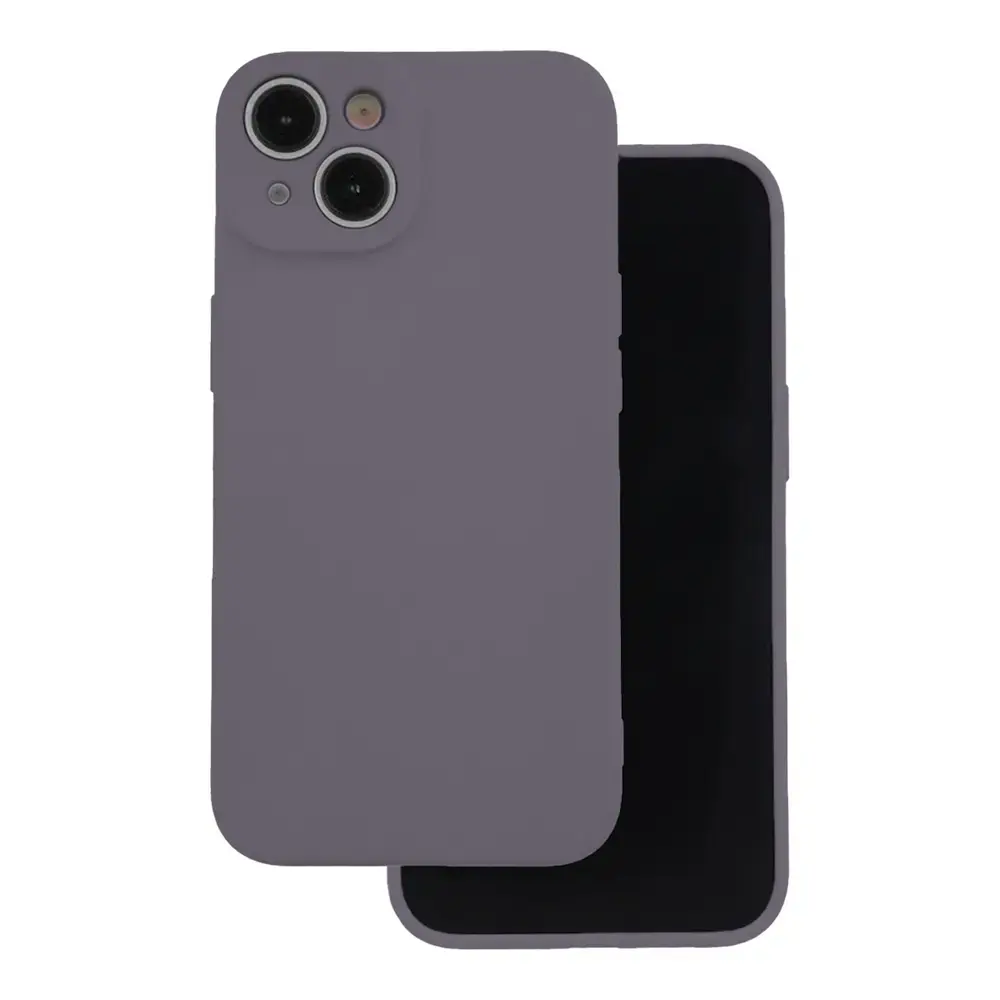 Silicon case for iPhone 15 Pro 6,1" dark grey