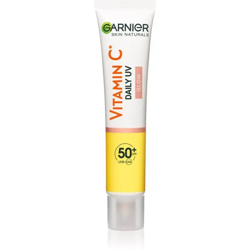 Garnier Skin Naturals Vitamin C Daily UV Glow SPF50+ - Daily Skin-illuminating Fluid with High UV Protection and Mineral Pigments - 40 Ml