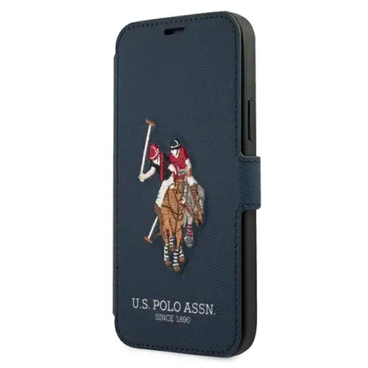 US Polo USFLBKP12LPUGFLNV iPhone 12 Pro Max 6,7" granatowy|navy book Polo Embroidery Collection