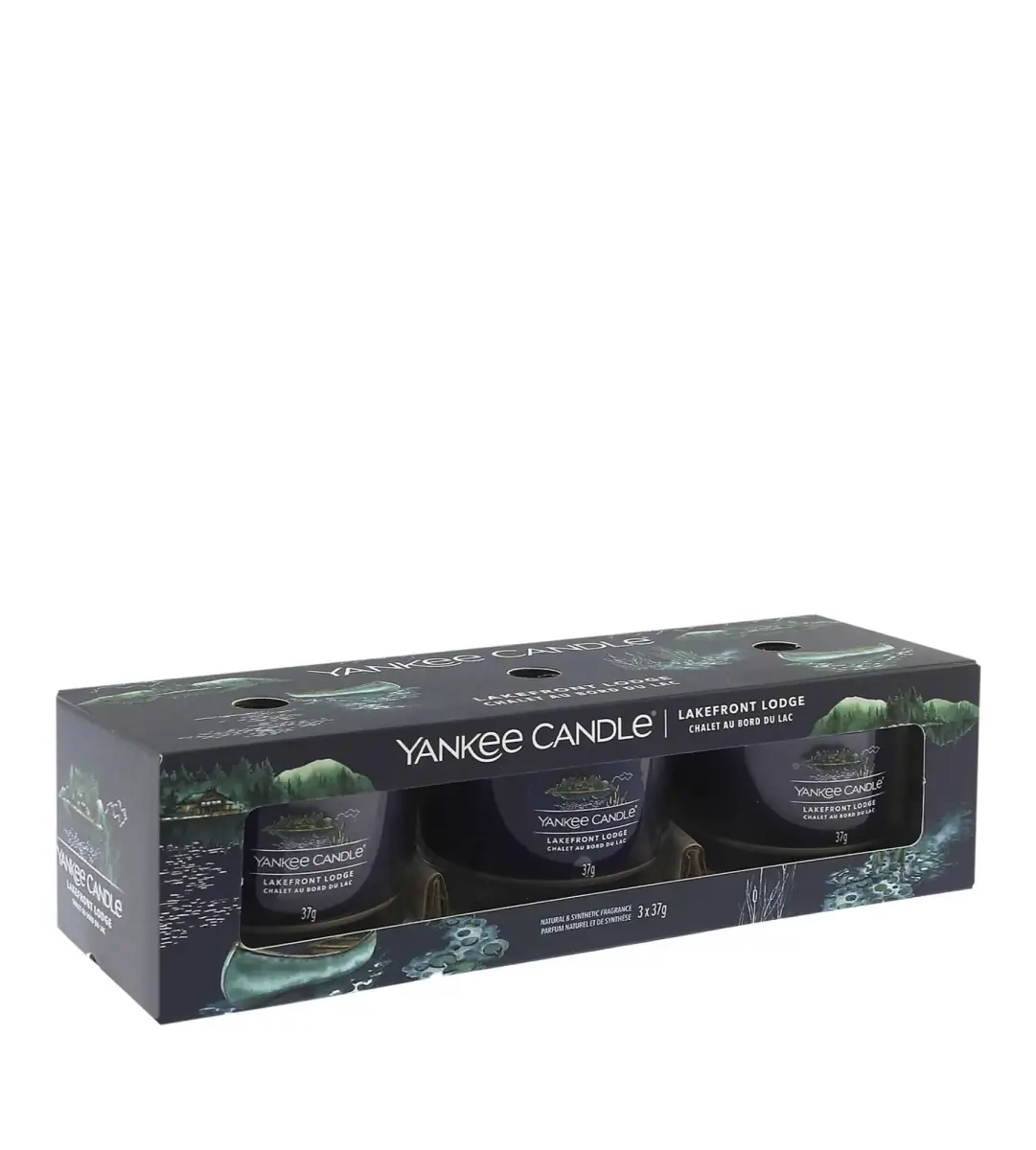 Yankee Candle Lakefront Lodge votive candle in glass 3 x 37 g