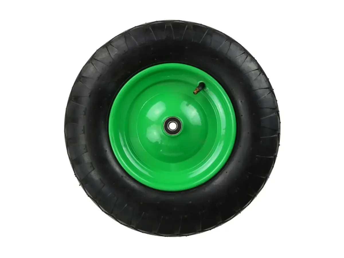 Kummist ratas 4.00-8 4PR /roheline velg/
