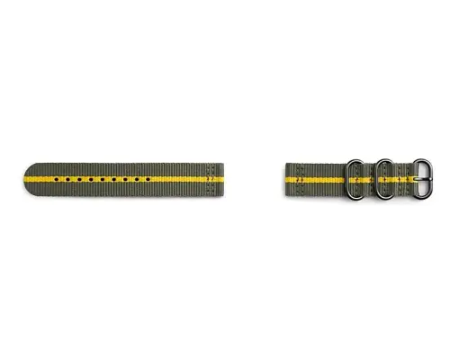 GP-R600BREECAH Samsung Gear Sport Studio Premium Nato Strap Grey|Yellow