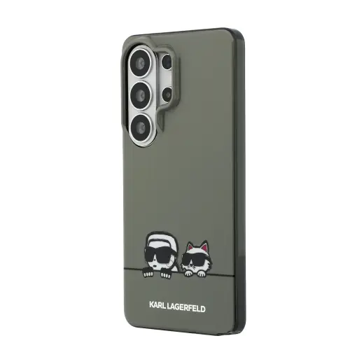 Karl Lagerfeld IML K&CH Peekaboo Logo Magnetic Case for iPhone Samsung Galaxy S26 Ultra Black