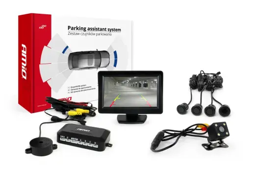 Parking assistant system TFT01 4,3" with HD 315 LED 4 sensors black "GOLD"
