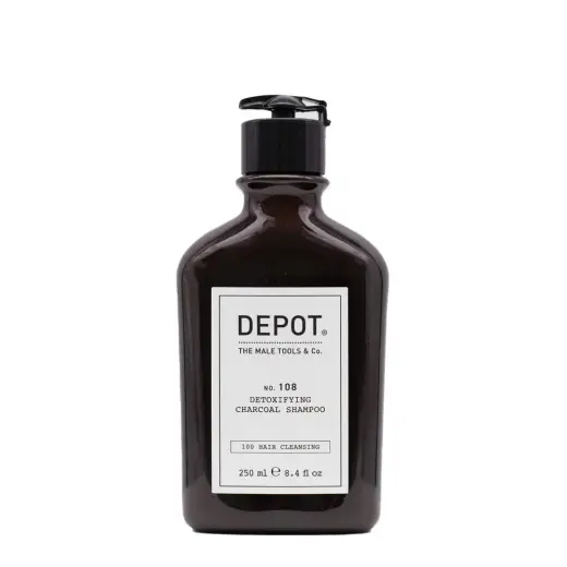 Depot, 100 Hair Cleansing No. 105, Charcoal, Hair Shampoo, For Detoxing, 250 ml