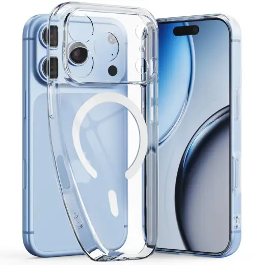 TECH-PROTECT FLEXAIR telefono dėklas su MagSafe palaikymu iPhone 17 Pro Max | iPhone 18 Pro Max skaidrus