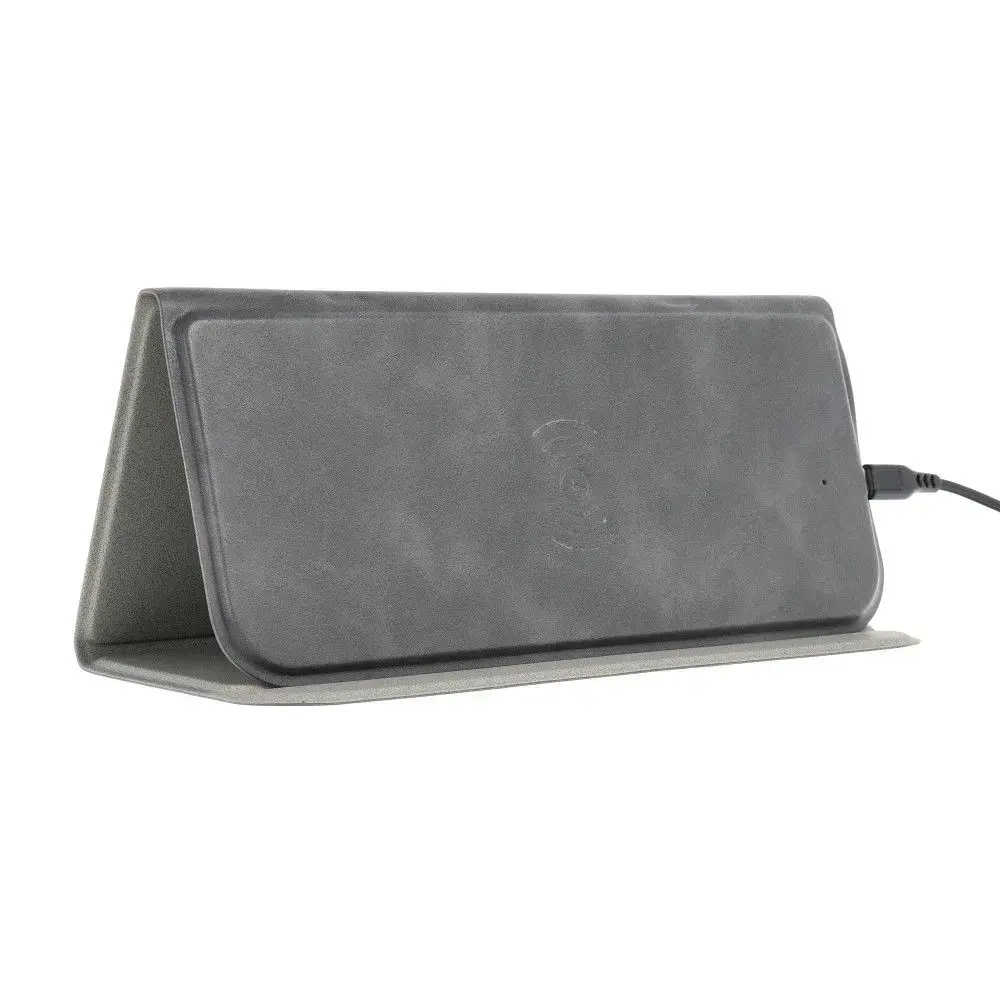 Mouse pad with wireless charger 15W OJD-82 brown grey