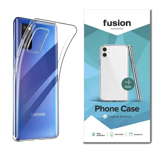 Fusion Ultra Clear Series 2 mm Izturīgs Silikona Aizsargapvalks Samsung A415 Galaxy A41 Caurspīdīgs (EU Blister)