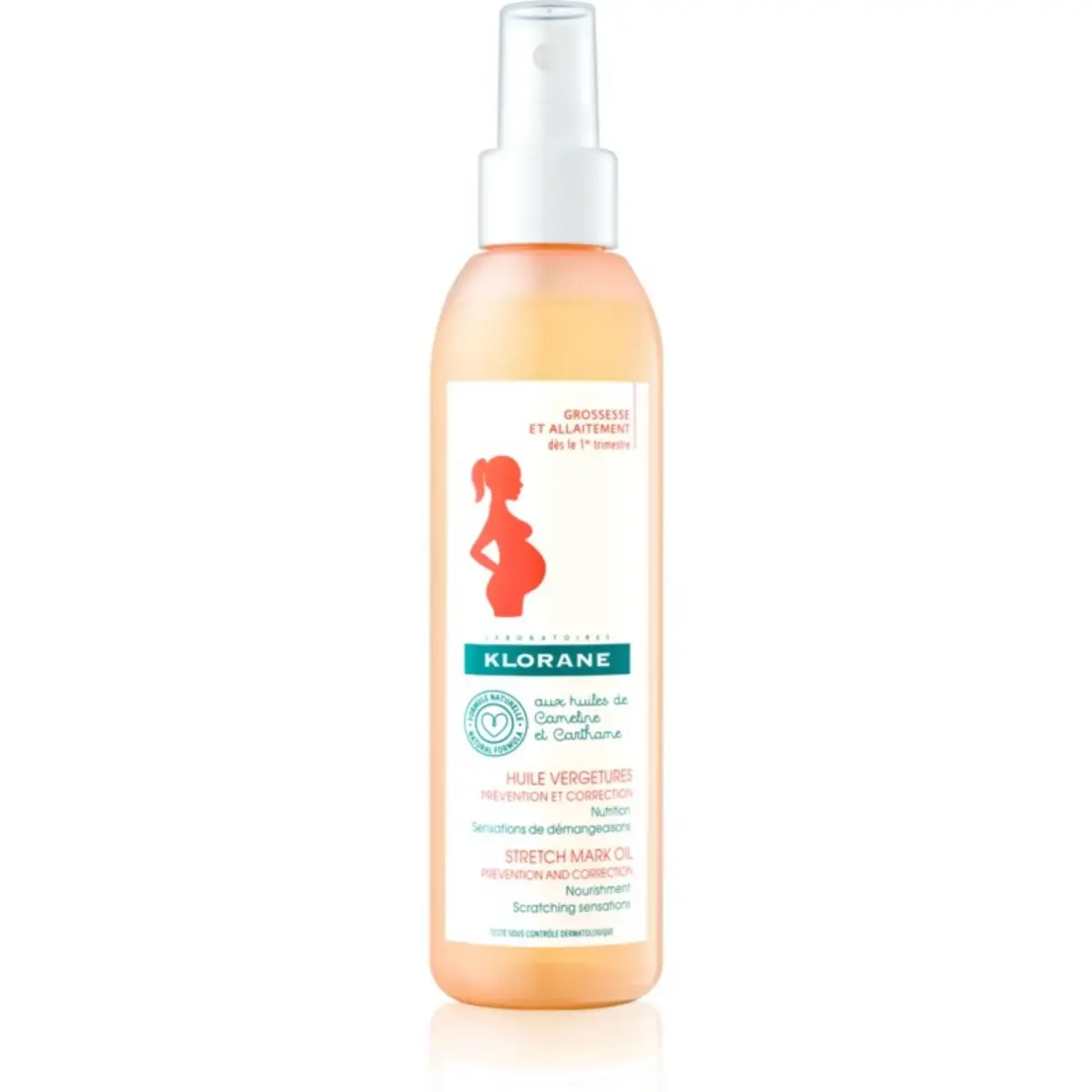 Klorane, Mum, Anti-Stretch Marks, Massage Oil, 200 ml
