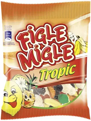 Želejkonfektes FIGLE MIGLE Tropic, 80g