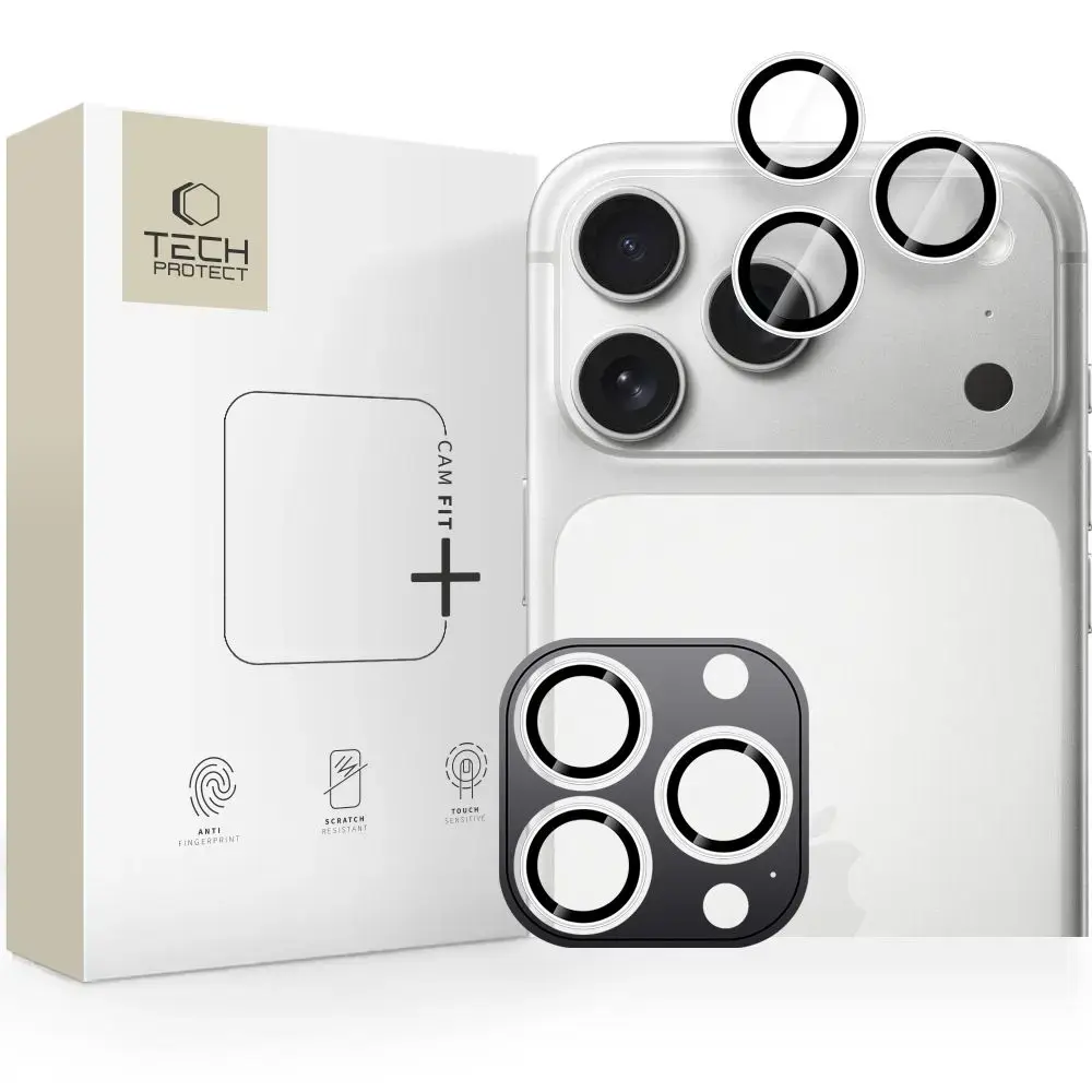 OSŁONA APARATU TECH-PROTECT CAMRING FIT+ IPHONE 14 PRO | MAX | 15 PRO | MAX | 16 PRO | MAX | 17 PRO | MAX SILVER