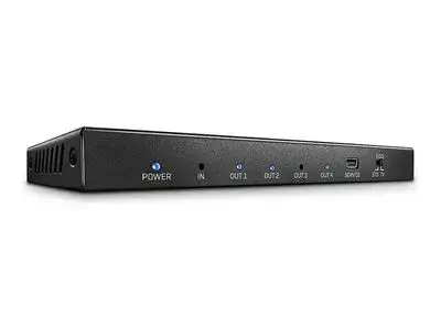 Lindy 4 Port HDMI 2.0 18G Splitter - video|audio splitter - 4 ports
