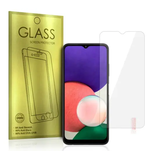 Gold karastatud kaitseklaas telefonile Galaxy A22 5G