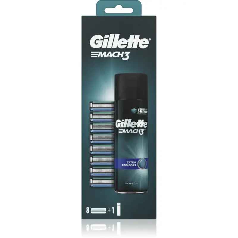 Gillette Gillette Mach3 Extra Comfort Shaving Gel Set (8 Pieces) - 200ml