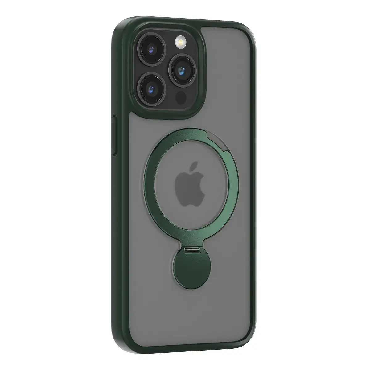 Comma Joy Shark maciņš ar MagSafe atbalstu telefonam iPhone 15 Plus tumši zils zaļš