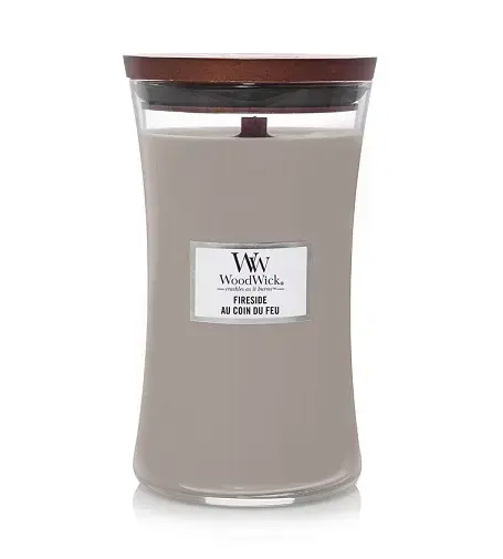 WoodWick Fireside scented candle with wooden wick 609,5 g