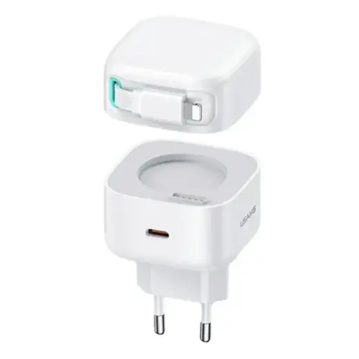USAMS XMF Series CC209TC02 tīkla lādētājs | 35W | PD, QC, GaN | USB-C | balts