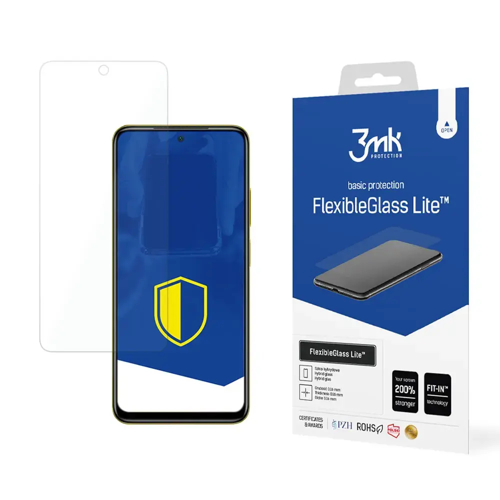 3mk FlexibleGlass Lite™ aizsargstikls telefonam Xiaomi Poco X4 Pro 5G