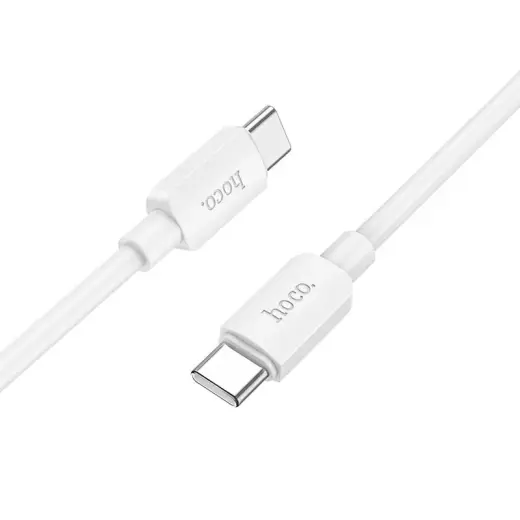 Hoco X96 duomenų perdavimo ir įkrovimo laidas | USB-C į USB-C | PD | 60W | 1m | baltas