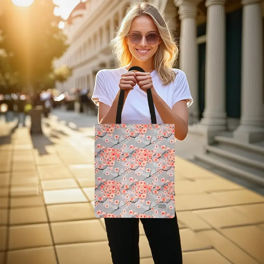 Shopping bag Wonder pattern 1 grey