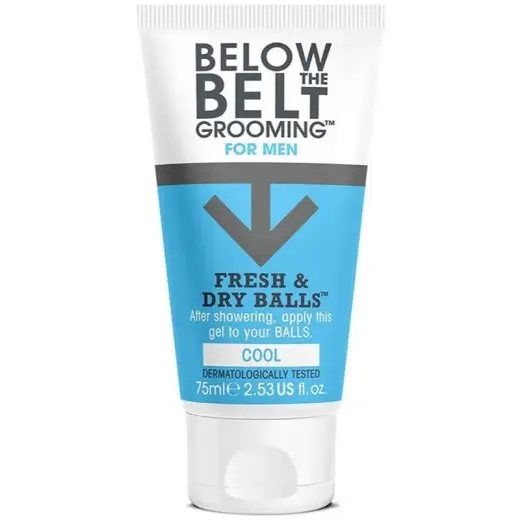 Below the Belt Grooming Fresh & Dry Balls Gift Cool Deodorant for Intimate Areas for Men 75 Ml