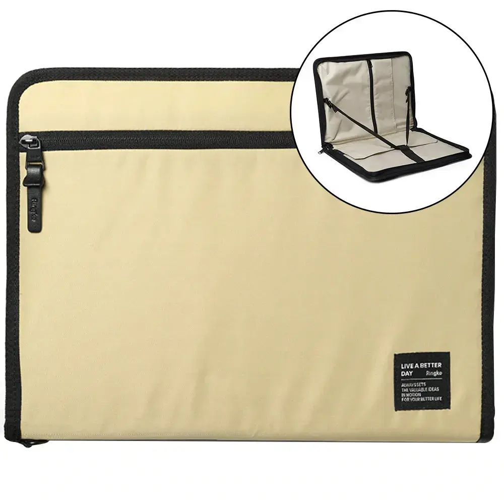 Ringke Smart Zip Pouch portatīvā datora maciņš 13" bēšs