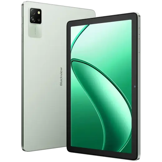 Blackview TAB60 WiFi6 10.1-inch HD+IPS 800x1280 60Hz 4GB/128GB A523 Octa-core 1.8GHz Camera Front 5MP Rear 8MP 5100mAh NO Charger Android 15 Algae Green