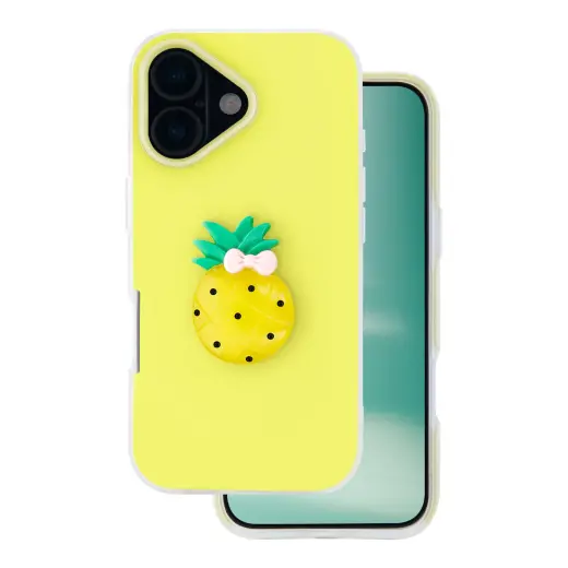 Fruit 2in1 phone case for iPhone 16 yellow