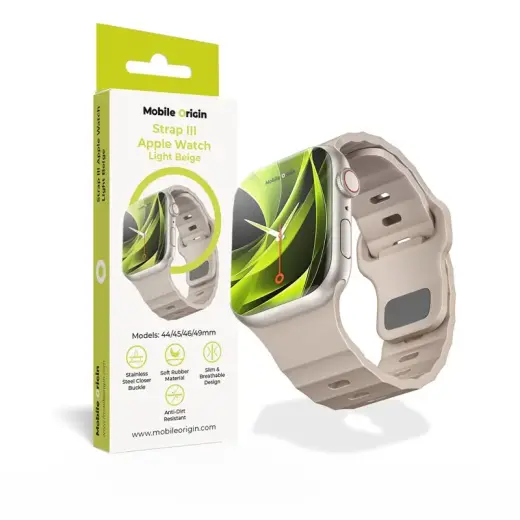 Mobile Origin Strap III, light beige - Apple Watch 49mm/46mm/45mm/44mm