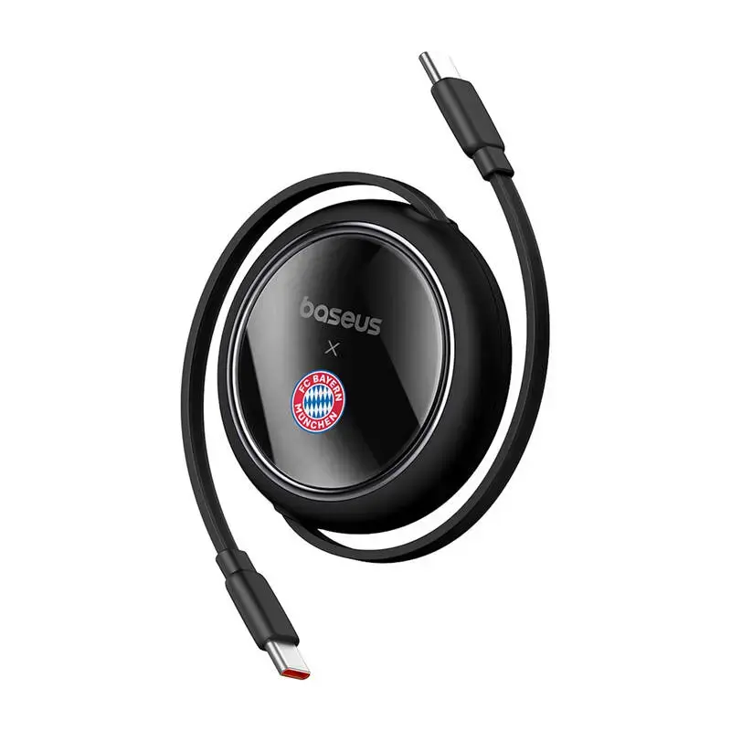 Baseus Free2Pull datu pārraides un uzlādes vads | USB-C uz USB-C | 100W | 1m | melns