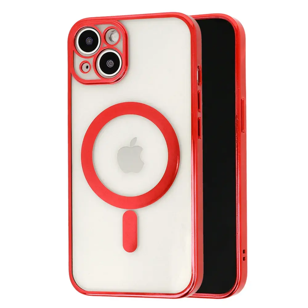 Tel Protect Luxury phone case with MagSafe support for iPhone 13 Mini red
