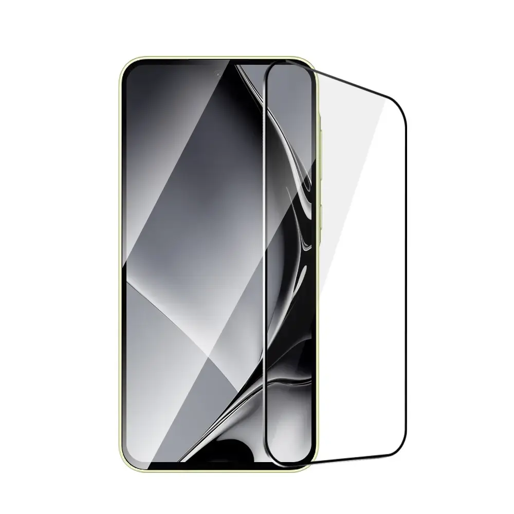 Tempered glass metal frame for Samsung Galaxy A35 5G black frame