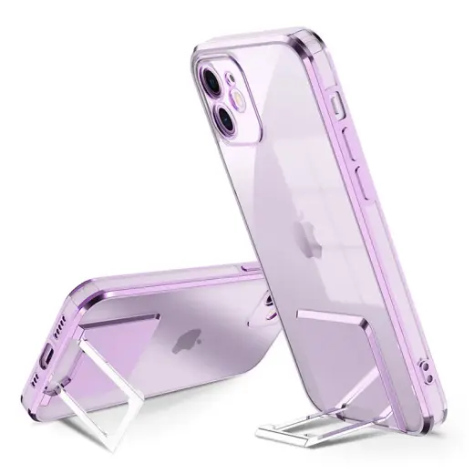 Tel Protect Kickstand Luxury maciņš ar statīvu telefonam iPhone 13 Pro Max violets