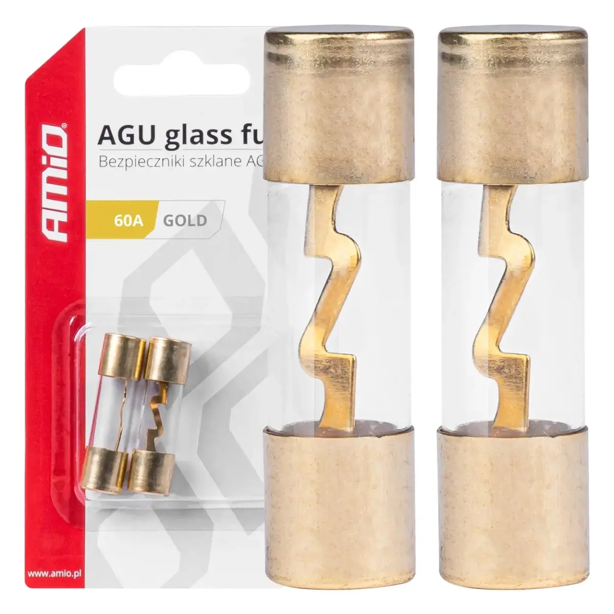 Car AGU glass fuses 60A AMIO-03487