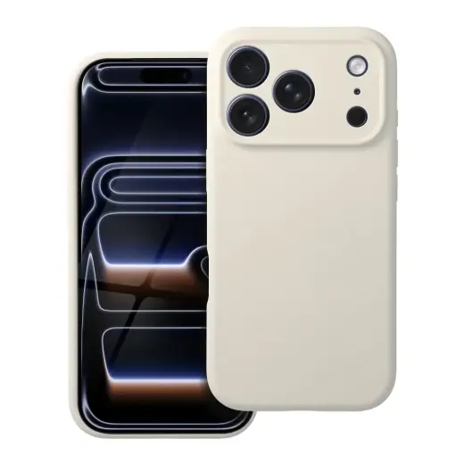 Forcell F-Protect Rubber Premium telefono dėklas su MagSafe palaikymu iPhone 16e | iPhone 17e smėlio spalvos