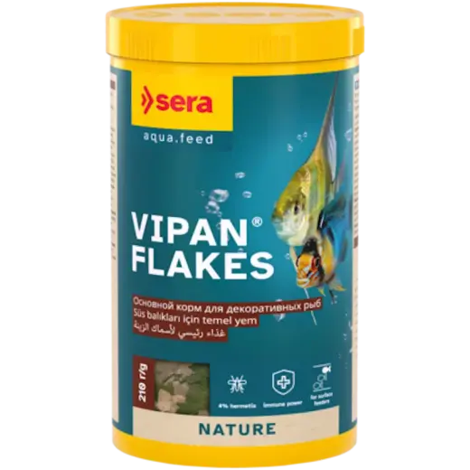Pārslveidīga barība dekoratīvajām zivīm - Sera Vipan Nature 1000ml (210g)