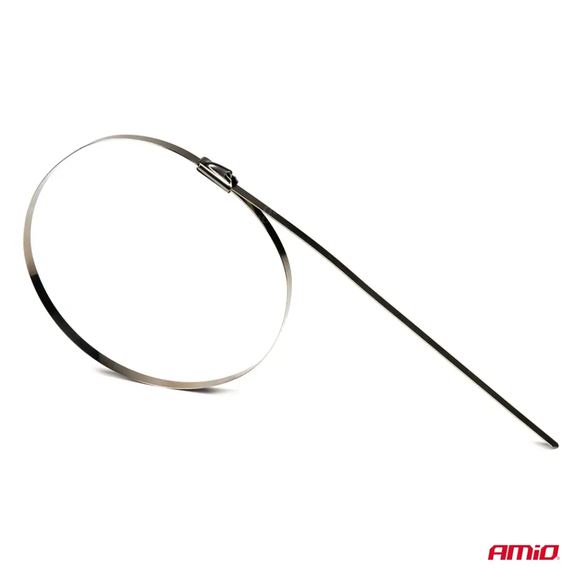 Stainless steel metal clamps 4.6x300mm 100 pcs. AMIO-04323