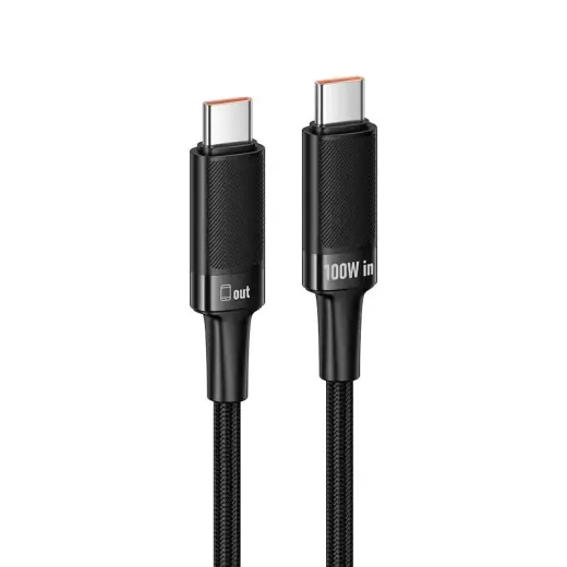 Cable USB C to USB C Hoco PD 5A 100W 1,2 m U153 Extreme black