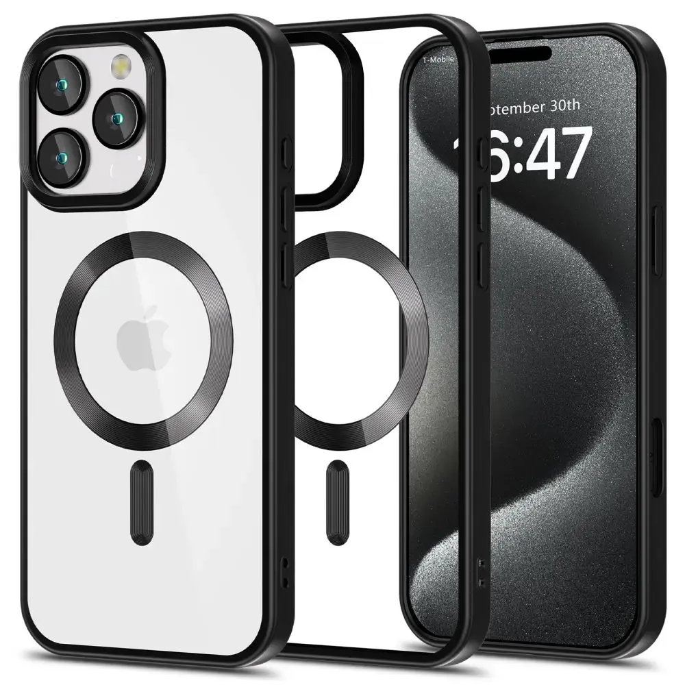 TECH-PROTECT MAGFLEX MAGSAFE IPHONE 16 PRO MAX SATĪNA MELNS