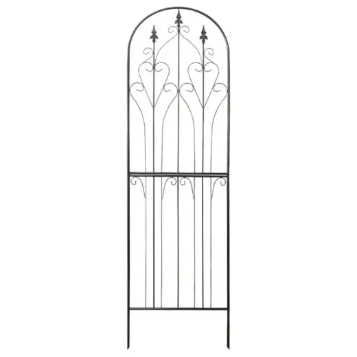 Decorative metal trellis 65x220cm, black