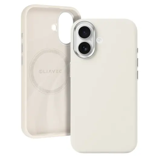 Liavec Silky phone case with MagSafe support for iPhone 17 beige