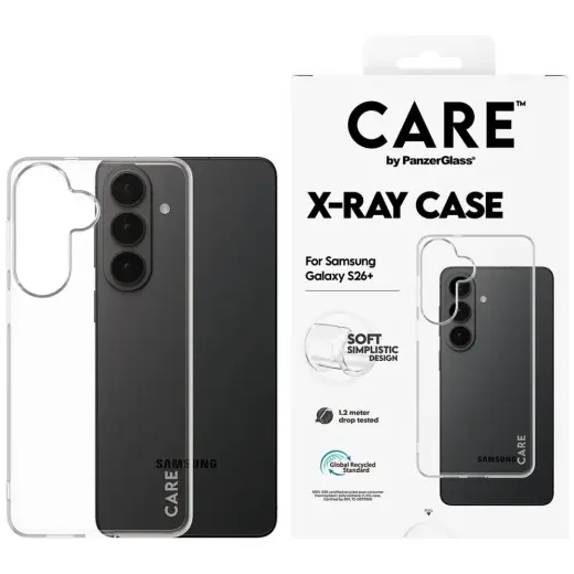 CARE by PanzerGlass X-Ray phone case for Samsung Galaxy S26+ (S947) transparent